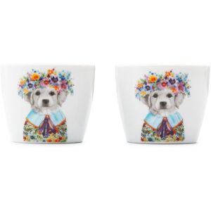 Mikasa Tipperleyhill Porcelain Egg Cups, Puppy, Set of Two, Gift Boxed Multicolor Mikasa Tipperleyhill Porcelain Egg Cups, Puppy, Set of Two, Gift Boxed Multicolor