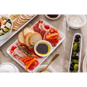 Mikasa Chalk White Rectangle Porcelain Serving Platter, 26.5 x 18cm Size: 26.5 x 18 cm White 26.5 x 18 cm Mikasa Chalk White Rectangle Porcelain Serving Platter, 26.5 x 18cm Size: 26.5 x 18 cm White 26.5 x 18 cm