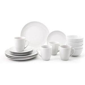 simpa White Porcelain Dinnerware Set Size: 16 Pack White 16 Pack simpa White Porcelain Dinnerware Set Size: 16 Pack White 16 Pack