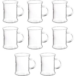 Randwyck 8 Smilla Borosilicate Glass Coffee Cups 250ml in Clear Clear 250ml Randwyck 8 Smilla Borosilicate Glass Coffee Cups 250ml in Clear Clear 250ml
