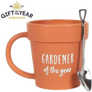 KDMD Gardener of the Year Pot Mug & Shovel Spoon in Orange Orange KDMD Gardener of the Year Pot Mug & Shovel Spoon in Orange Orange