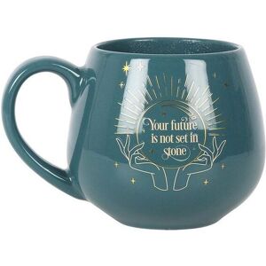 KDMD Green Fortune Teller Colour Changing Mug in Teal Teal KDMD Green Fortune Teller Colour Changing Mug in Teal Teal