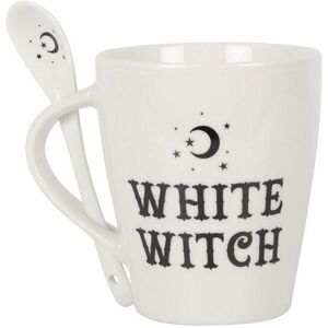 KDMD White Witch Mug & Spoon Set White KDMD White Witch Mug & Spoon Set White
