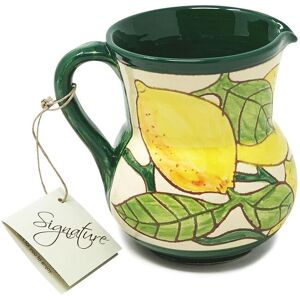 Verano Spanish Ceramics Signature Lemons Hand Painted Ceramic Kitchen Dining Small Pourer Jug 0.5L (H) 12cm Multicolor Verano Spanish Ceramics Signature Lemons Hand Painted Ceramic Kitchen Dining Small Pourer Jug 0.5L (H) 12cm Multicolor