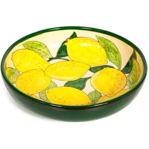 Verano Spanish Ceramics Signature Lemons Hand Painted Ceramic Kitchen Dining Salad/Fruit Bowl (Diam) 27cm Multicolor Verano Spanish Ceramics Signature Lemons Hand Painted Ceramic Kitchen Dining Salad/Fruit Bowl (Diam) 27cm Multicolor