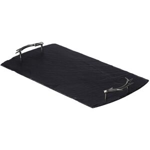Selbrae House Slate Serving Tray - Large - Antler Handles - Gift Boxed in Dark Grey Size: 1 Pack Dark Grey 1 Pack Selbrae House Slate Serving Tray - Large - Antler Handles - Gift Boxed in Dark Grey Size: 1 Pack Dark Grey 1 Pack