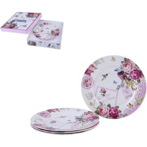 London Boutique Rose Pink 8" Dessert Plate - Dessert Plate London Boutique Rose Pink 8" Dessert Plate - Dessert Plate