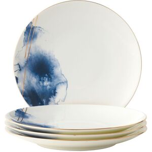 London Boutique Dinner Plates Set 4, Premium Quality Fine China Dinner Sets, Classic Design Watercolour (Dinner Plates Set 4) in White Size: 1000L White 1000L London Boutique Dinner Plates Set 4, Premium Quality Fine China Dinner Sets, Classic Design Watercolour (Dinner Plates Set 4) in White Size: 1000L White 1000L