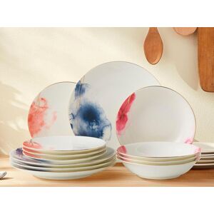 London Boutique Dinner Set for 4, Premium Quality Fine China Dinner Sets, Classic Design 12 Piece Dinner Set Tableware Comes w/ Dinner Plates Side Multicolor 1000ml London Boutique Dinner Set for 4, Premium Quality Fine China Dinner Sets, Classic Design 12 Piece Dinner Set Tableware Comes w/ Dinner Plates Side Multicolor 1000ml