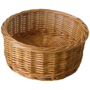 Red Hamper Wicker Round Straight Sided Tray in Brown Brown Red Hamper Wicker Round Straight Sided Tray in Brown Brown