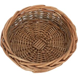 Red Hamper Wicker Unpeeled Willow Round Tray in Brown Brown Red Hamper Wicker Unpeeled Willow Round Tray in Brown Brown