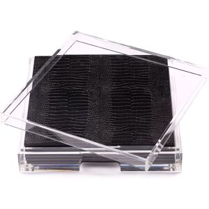 Posh Trading Company Placebox Clear - Faux Python Black in Brown Size: 6 Pack Brown 6 Pack Posh Trading Company Placebox Clear - Faux Python Black in Brown Size: 6 Pack Brown 6 Pack