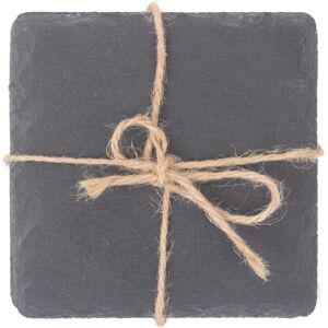 Red Hamper Slate Drinks Square Slate Coaster Set 4 in Grey Grey Red Hamper Slate Drinks Square Slate Coaster Set 4 in Grey Grey
