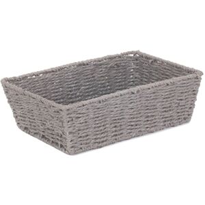 Red Hamper Grey Paper Rope Tray Grey Red Hamper Grey Paper Rope Tray Grey