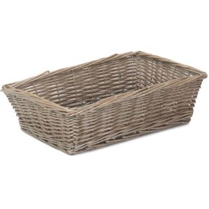 Red Hamper Antique Wash Tapered Serving Tray in Brown Brown Red Hamper Antique Wash Tapered Serving Tray in Brown Brown