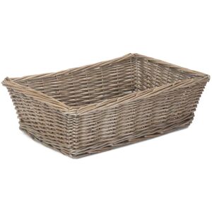 Red Hamper Antique Wash Tapered Serving Tray in Brown Brown Red Hamper Antique Wash Tapered Serving Tray in Brown Brown