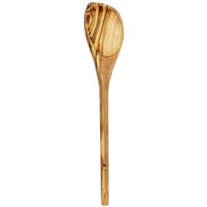 Verano Spanish Ceramics Olive Wood Natural Grained Rustic Round Spoon With Corner (L) 30cm Natural Verano Spanish Ceramics Olive Wood Natural Grained Rustic Round Spoon With Corner (L) 30cm Natural