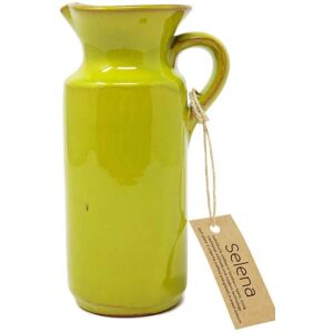 Verano Spanish Ceramics Selena Glazed Hand Dipped Kitchen Dining Rustic Bottle 0.5L (H) 18cm in Lime Lime Verano Spanish Ceramics Selena Glazed Hand Dipped Kitchen Dining Rustic Bottle 0.5L (H) 18cm in Lime Lime
