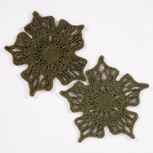 Esselle Severn Jute Star Placemat 2 Pack in Olive Olive Esselle Severn Jute Star Placemat 2 Pack in Olive Olive