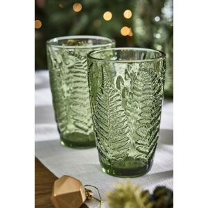 Dibor Set of 2 Luxury Green Leaf Embossed Tall Highball Drinking Glass Tumblers Festive Christmas Decor Glassware 350ml Size: 2 Pack Green 2 Pack Dibor Set of 2 Luxury Green Leaf Embossed Tall Highball Drinking Glass Tumblers Festive Christmas Decor Glassware 350ml Size: 2 Pack Green 2 Pack
