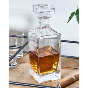 Dibor Traditional Large Clear Glass Square Decanter Carafe Jug Whisky Gift with Flat Top Stopper 900ml Clear Dibor Traditional Large Clear Glass Square Decanter Carafe Jug Whisky Gift with Flat Top Stopper 900ml Clear