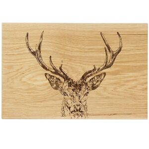 Selbrae House Oak Serving Board - 30cm - Stag Prince in Light Brown Light Brown Selbrae House Oak Serving Board - 30cm - Stag Prince in Light Brown Light Brown