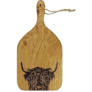 Selbrae House Oak Hanging Paddle - Small - Highland Cow in Natural Natural Selbrae House Oak Hanging Paddle - Small - Highland Cow in Natural Natural