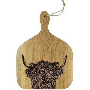 Selbrae House Oak Hanging Paddle - Medium - Highland Cow in Light Brown Light Brown Selbrae House Oak Hanging Paddle - Medium - Highland Cow in Light Brown Light Brown