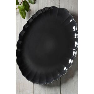 MM Living Ceramic Scallop Serve Platter Grey Multicolor MM Living Ceramic Scallop Serve Platter Grey Multicolor