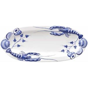 Verano Spanish Ceramics Coastal Ceramics Hand Painted Kitchen Dining Table Décor Oval Seafood Tray (L) 48cm Multicolor Verano Spanish Ceramics Coastal Ceramics Hand Painted Kitchen Dining Table Décor Oval Seafood Tray (L) 48cm Multicolor