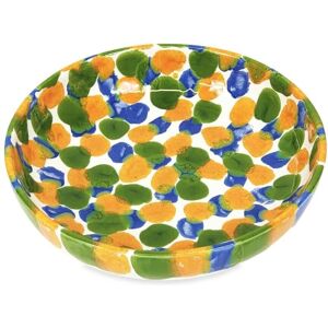 Verano Spanish Ceramics Petalo Hand Painted Kitchen Dining Shallow Serving Bowl 23cm in Blue Blue Verano Spanish Ceramics Petalo Hand Painted Kitchen Dining Shallow Serving Bowl 23cm in Blue Blue