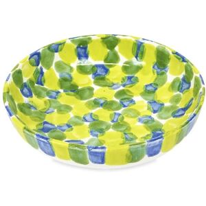 Verano Spanish Ceramics Petalo Hand Painted Kitchen Dining Shallow Serving Bowl 23cm in Green Green Verano Spanish Ceramics Petalo Hand Painted Kitchen Dining Shallow Serving Bowl 23cm in Green Green