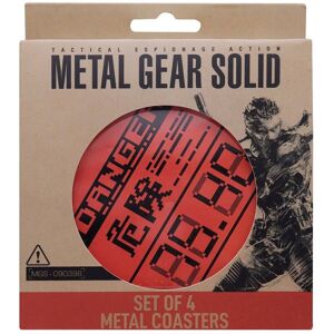 Metal Gear Solid Set of 4 Limited Edition Metal Coasters Multicolor Metal Gear Solid Set of 4 Limited Edition Metal Coasters Multicolor