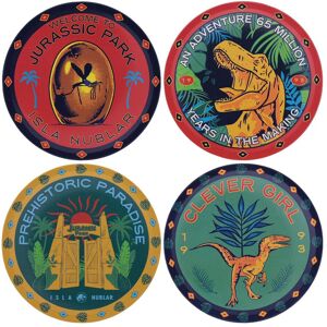 Jurassic Park Printed Non-Slip Drinks Coasters Multicolor Jurassic Park Printed Non-Slip Drinks Coasters Multicolor