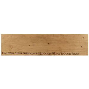 Selbrae House Oak Serving Platter - Large - Time Well Spent in Light Brown Size: 1 Pack Light Brown 1 Pack Selbrae House Oak Serving Platter - Large - Time Well Spent in Light Brown Size: 1 Pack Light Brown 1 Pack
