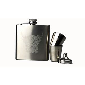Selbrae House Hip Flask & Cup Set - Highland Cow in Brown Brown Selbrae House Hip Flask & Cup Set - Highland Cow in Brown Brown