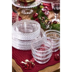 Dibor 18 Piece Bella Perle Dinner Plate, Side Plate & Bowl Glassware Christmas Dinner Set in Clear Size: 18 Pack Clear 18 Pack Dibor 18 Piece Bella Perle Dinner Plate, Side Plate & Bowl Glassware Christmas Dinner Set in Clear Size: 18 Pack Clear 18 Pack