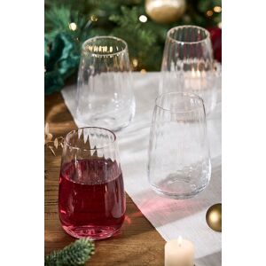 Dibor Set of 4 Ribbed Vintage Highball Glasses Tumblers Wine Goblets Festive Christmas Decor Glassware 380ml in Clear Size: 4 Pack Clear 4 Pack Dibor Set of 4 Ribbed Vintage Highball Glasses Tumblers Wine Goblets Festive Christmas Decor Glassware 380ml in Clear Size: 4 Pack Clear 4 Pack
