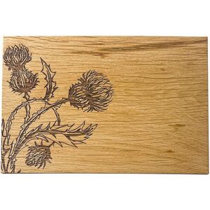 Selbrae House Oak 30cm Board - Thistle Trio in Light Brown Light Brown Selbrae House Oak 30cm Board - Thistle Trio in Light Brown Light Brown