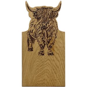 Selbrae House Framed Oak Serving Board - Small - Highland Cow in Light Brown Light Brown Selbrae House Framed Oak Serving Board - Small - Highland Cow in Light Brown Light Brown