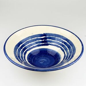 Selbrae House Ceramic Serving Bowl - Large - Stripe in Blue Blue Selbrae House Ceramic Serving Bowl - Large - Stripe in Blue Blue