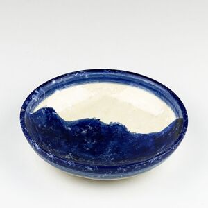 Selbrae House Ceramic Serving Bowl - Medium - Wave in Blue Blue Selbrae House Ceramic Serving Bowl - Medium - Wave in Blue Blue