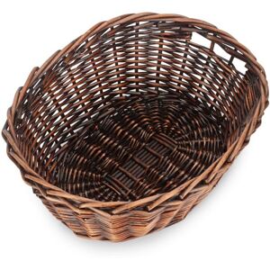 Red Hamper Large Broad Oval Serving Wicker Tray in Brown Size: Small Brown Small Red Hamper Large Broad Oval Serving Wicker Tray in Brown Size: Small Brown Small