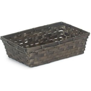 Red Hamper Small Black Painted Bamboo Serving Tray in Brown Size: Large Brown Large Red Hamper Small Black Painted Bamboo Serving Tray in Brown Size: Large Brown Large