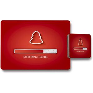 Benjamin Tate Design christmas loading placemat coaster set in Natural Natural Benjamin Tate Design christmas loading placemat coaster set in Natural Natural