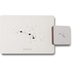 Benjamin Tate Design star constellation zodiac aries placemat coaster set in Natural Natural Benjamin Tate Design star constellation zodiac aries placemat coaster set in Natural Natural