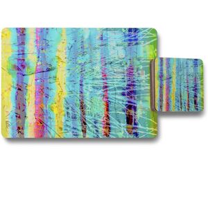 Benjamin Tate Design branches placemat coaster set in Natural Natural Benjamin Tate Design branches placemat coaster set in Natural Natural