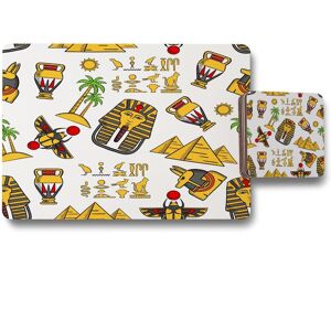 Benjamin Tate Design egypt placemat coaster set in Natural Natural Benjamin Tate Design egypt placemat coaster set in Natural Natural
