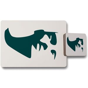 Benjamin Tate Design elegant silhouette placemat coaster set in Natural Natural Benjamin Tate Design elegant silhouette placemat coaster set in Natural Natural