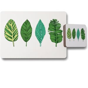 Benjamin Tate Design four leaves placemat coaster set in Natural Natural Benjamin Tate Design four leaves placemat coaster set in Natural Natural